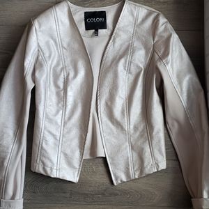 Faux leather jacket